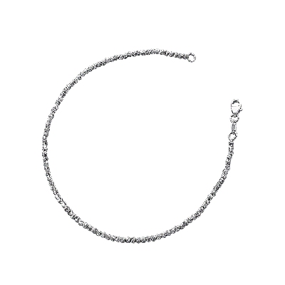 Bracelet boules diamantées en or blanc 18k