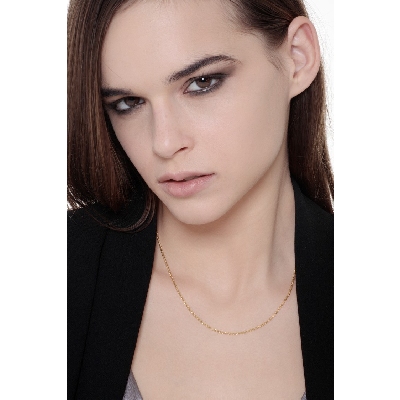 Chaîne rolo en or jaune 18 carats de 45 cm