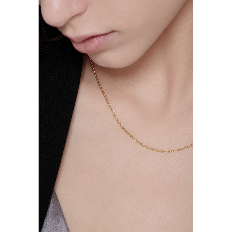 Chaîne rolo en or jaune 18 carats de 45 cm