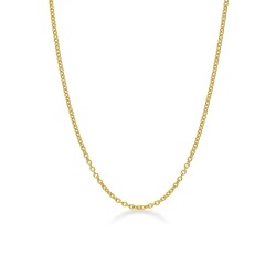 Chaîne rolo en or jaune 18 carats de 45 cm