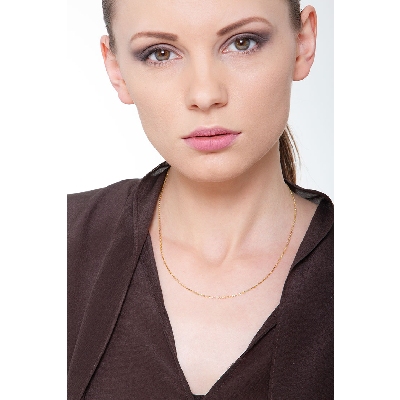 Chaîne en or jaune 18 carats, 45 cm