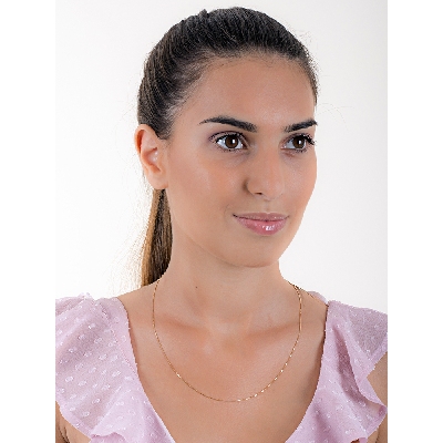 Chaîne vénitienne en or jaune 18 carats,50 cm