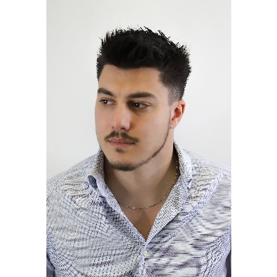 Chaîne vénitienne godronnée en or blanc 18k, 50 cm