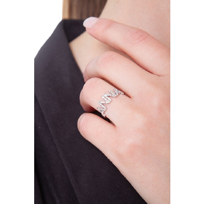 Bague personnalisée prénom ANNA en diamants