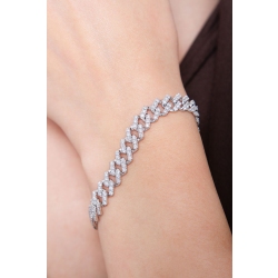Bracelet maillons Cuban Link diamants 2