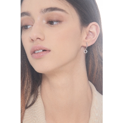 Pendentif personnalisé lettre O en diamants