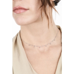 Collier avec diamants en or blanc 18 carats 2