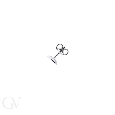 Mono boucle d'oreille en or blanc 18 carats sertie de diamants