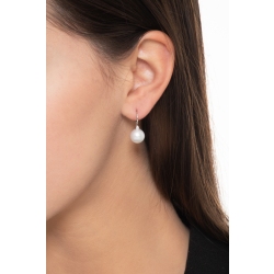 Boucles d’oreilles perles de culture et diamants en or blanc 18k 2