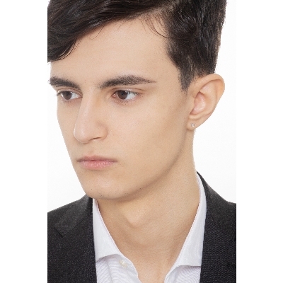 Boucle d'oreille individuelle avec diamant or 18k