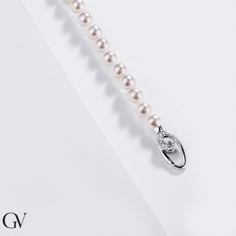 Bracelet de perles japonaises naturelles cultivées Bracelet de perles japonaises naturelles cultivées