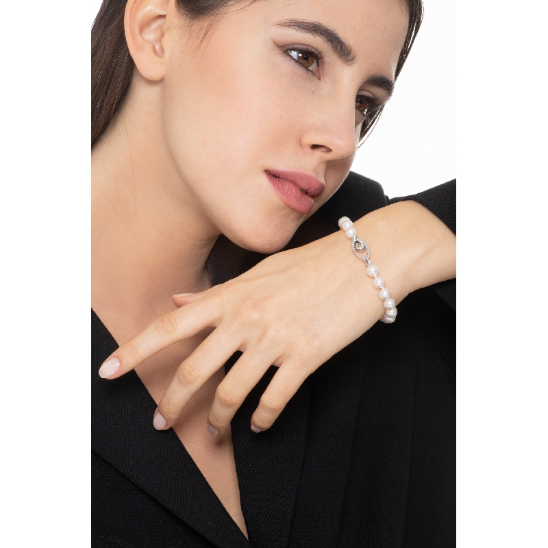 Bracelet de perles japonaises naturelles cultivées Bracelet de perles japonaises naturelles cultivées