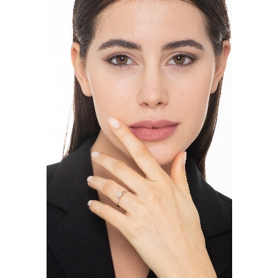 Bague solitaire diamant 0,25 ct en or blanc 18k