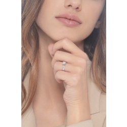 Bague Solitaire en Or Blanc 18k avec Diamant 0,70 ct 2