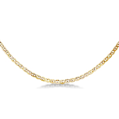 Collier en or jaune 18k, 50 cm