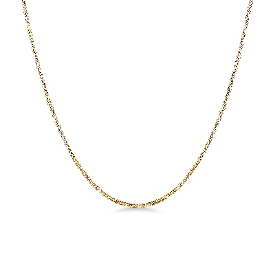 Collier en or jaune 18k, 50 cm
