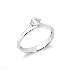 Monture solitaire linéaire en forme de losange 2