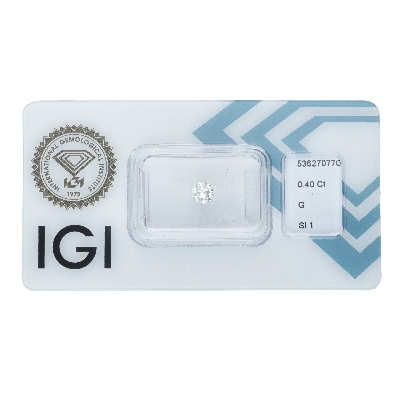 Diamant Certifié  IGI CT 0.40 G SI1