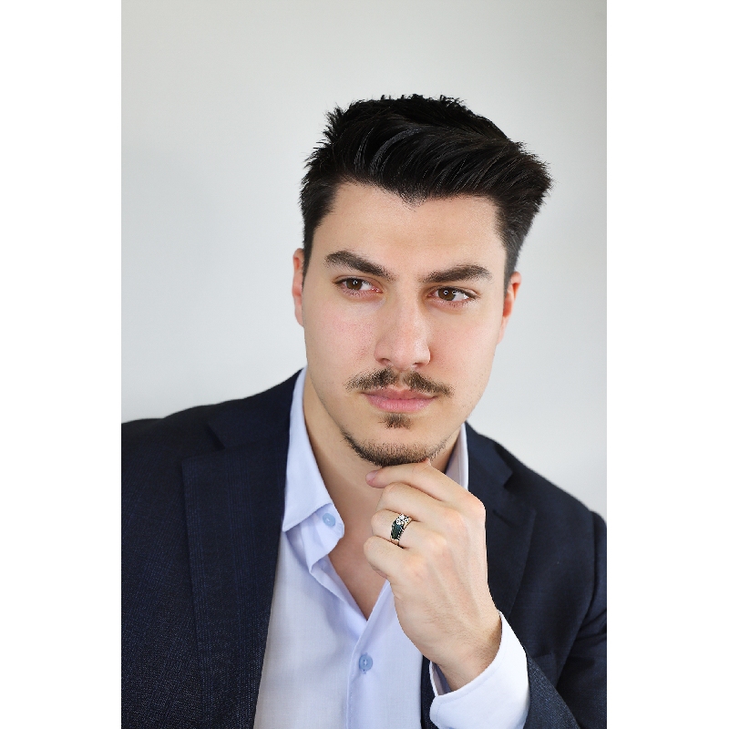 Bague solitaire homme en or blanc 18 carats avec diamant