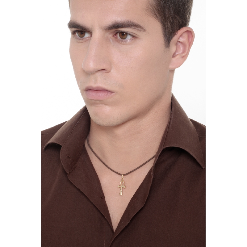 Pendentif Croix Ânkh en or jaune 18k Pendentif Croix Ânkh en or jaune 18k