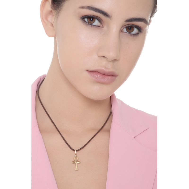 Pendentif Croix Ânkh en or jaune 18k Pendentif Croix Ânkh en or jaune 18k