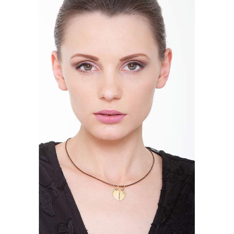 Pendentif Coeur Sécable Or Jaune 18K