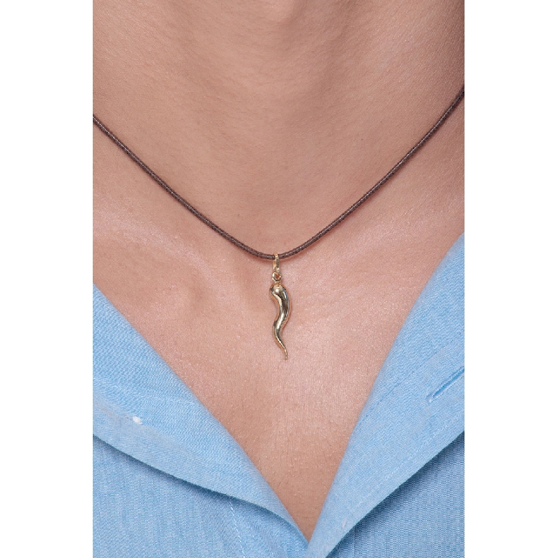 Pendentif Corne en or jaune 18k Pendentif Corne en or jaune 18k