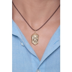 Pendentif Visage de Jésus en Or Jaune 18k 2