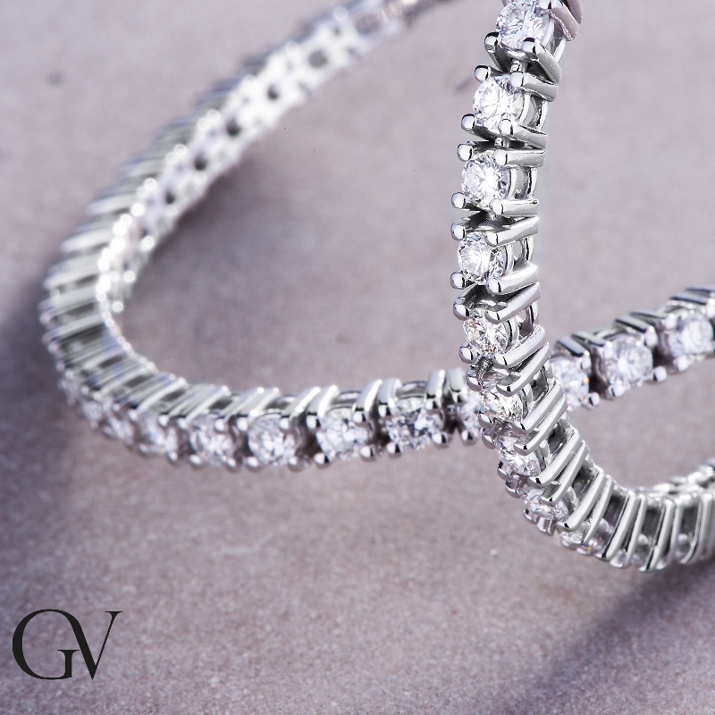 Tennis bracelet diamant or blanc 18k Tennis bracelet diamant or blanc 18k