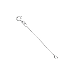 Chaîne d'extension en or blanc 18k-  5cm