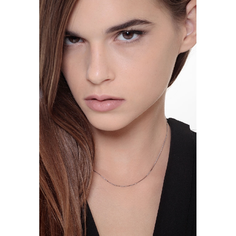 Chaîne or blanc 18k maille vénitienne  Chaîne or blanc 18k maille vénitienne