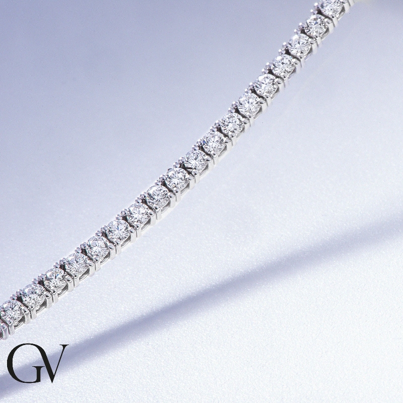 Bracelet tennis en or blanc 18k diamants Bracelet tennis en or blanc 18k diamants