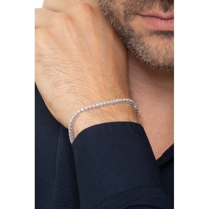 Bracelet tennis en or blanc 18k diamants Bracelet tennis en or blanc 18k diamants