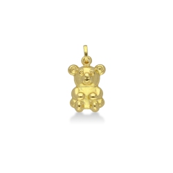 Pendentif Ourson en or jaune 18k