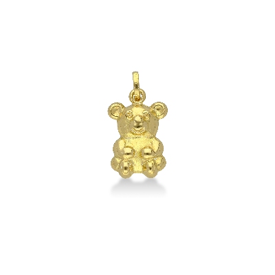 Pendentif Ourson en or jaune 18k