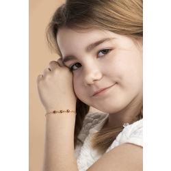 Bracelet femme Fantaisie en or jaune 18k avec six coccinelles 2