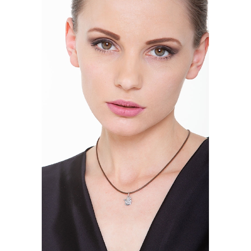 Pendentif petit ange en or blanc 18k, 1,5 cm