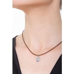 Pendentif petit ange en or blanc 18k, 1,5 cm 2