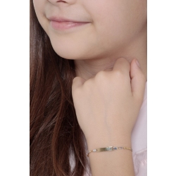 Bracelet en ors 18 carats avec plaque gravable, 14,5 cm 2