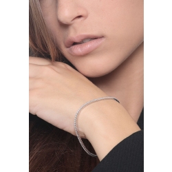 Bracelet tennis en or blanc 18k avec diamants  2