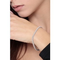 Bracelet tennis diamants or blanc 18k/750 2