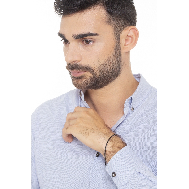 Bracelet Tennis en or blanc 18 carats avec des diamants noirs Bracelet Tennis en or blanc 18 carats avec des diamants noirs