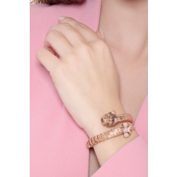 Bracelet en Or Rose 18k en Forme de Fox Terrier avec Diamants 2
