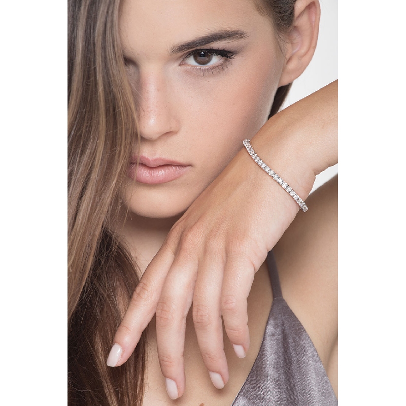 Tennis bracelet avec diamants or blanc 750 Tennis bracelet avec diamants or blanc 750