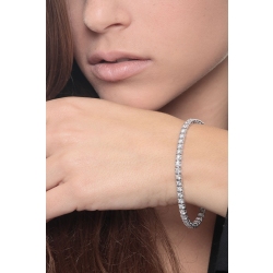 Tennis bracelet en or blanc 18k entouré de diamants 2