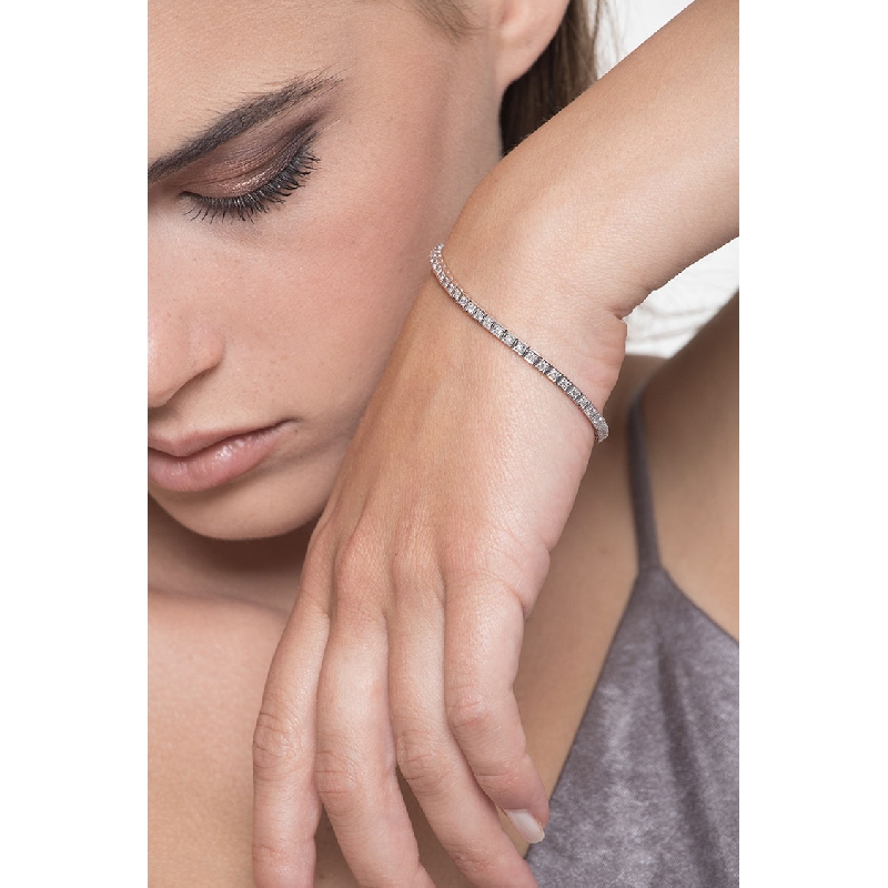 Bracelet tennis diamants or blanc 18k  Bracelet tennis diamants or blanc 18k