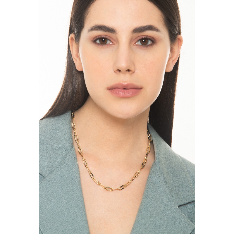 Collier à maillons en or jaune 750 Collier à maillons en or jaune 750