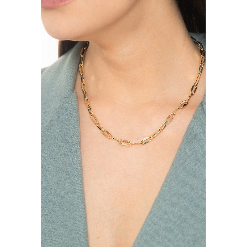 Collier à maillons en or jaune 750 Collier à maillons en or jaune 750