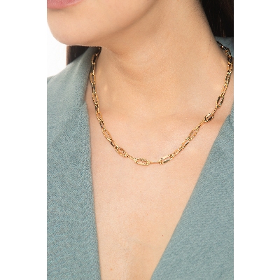 Collier à maillons en or jaune 750