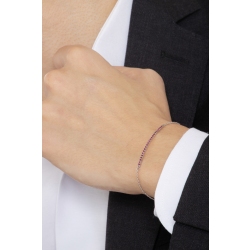 Bracelet en or blanc 18 carats avec une barre de rubis 2